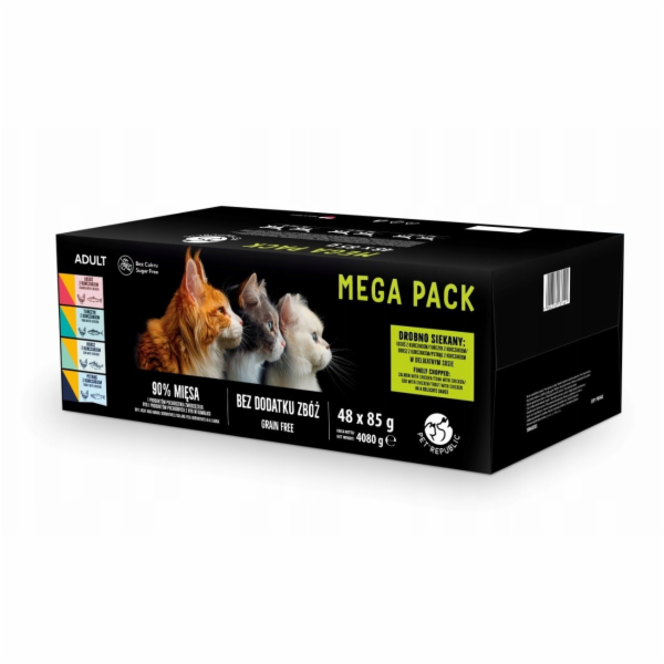 PETREPUBLIC Mega Pack Salmon, Chicken, Tuna, Cod, Trout -...