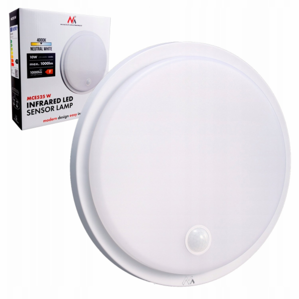 Maclean LED svítidlo, PIR senzor IP65, MCE525 W 10W, 1000...