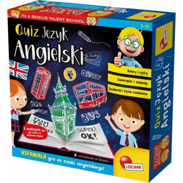 Lisciani LISCIANI JSEM GENIÁLNÍ KVÍZ - ANGLICKY