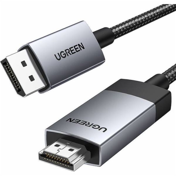 Ugreen Kabel DisplayPort - HDMI 2m šedý (15774)