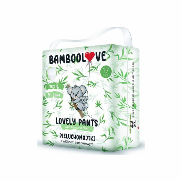 Bamboolove plenky Lovely Pants L, 9-14 kg, 18 ks.