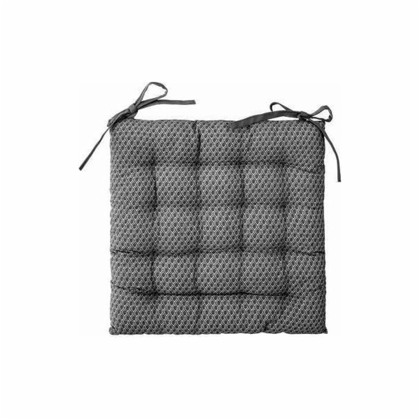 ATMOSPHERA Polštář na židli Square 38 cm šedý