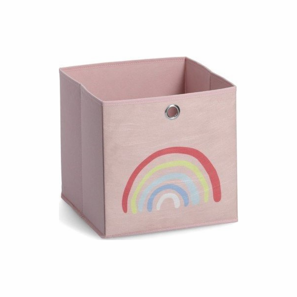 Zeller Úložný box Rainbow Rose, látkový, růžový