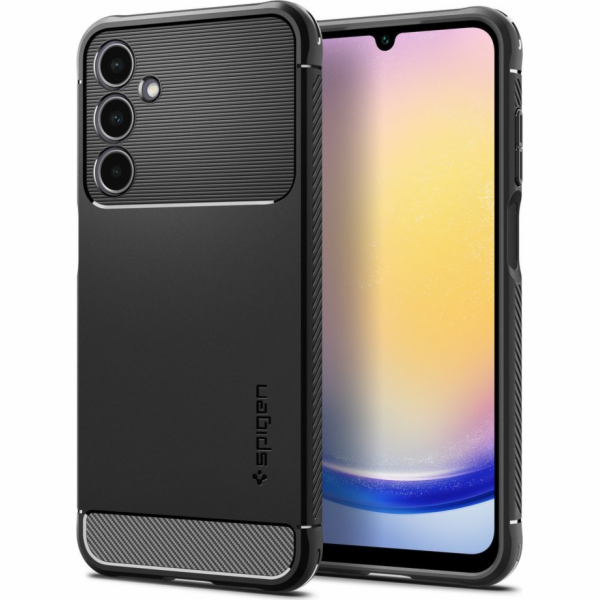 Spigen Rugged Armor, matně černá - Samsung Galaxy A25 5G