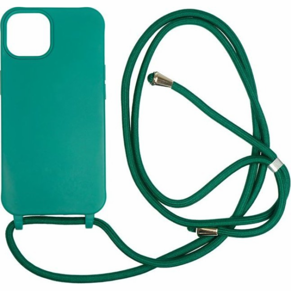 MOBILE ORIGIN Tmavě zelený kryt Lanyard pro iPhone 14