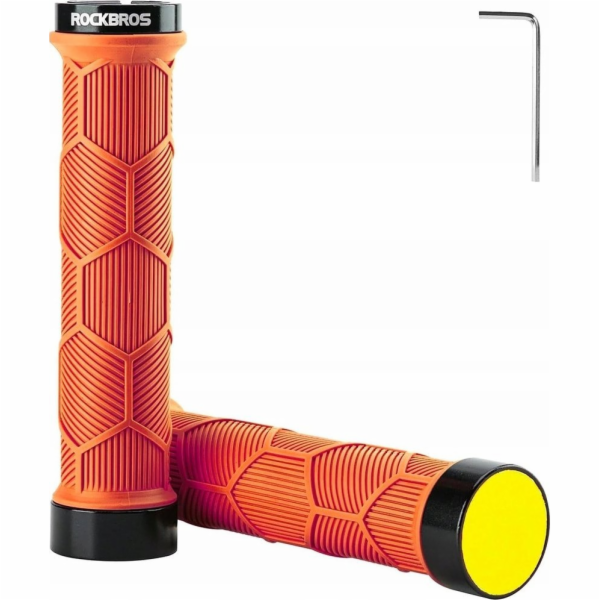 RockBros Gripy Grips TPR na kolo s odrazkou - oranžové RO...