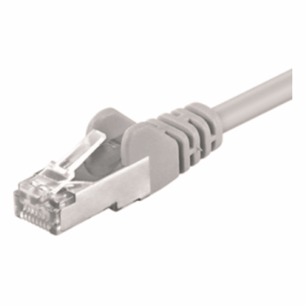 Mcab patchcord, SF-UTP, CAT5e, 10m, šedý (3117)