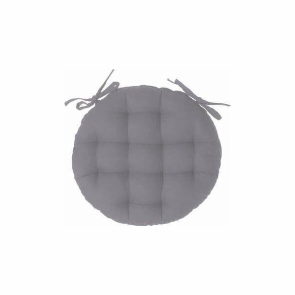 ATMOSPHERA Polštář na židli 38 cm kulatý šedý