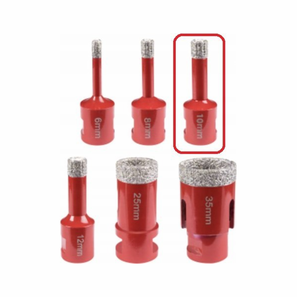 EXPERT diamantová děrovka 10 mm; m14; max. 12000 ot./min ...