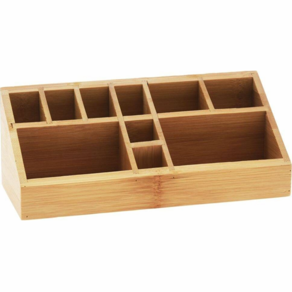 Eleganza Kosmetický organizér z bambusu, 23 x 9 x 8,5 cm