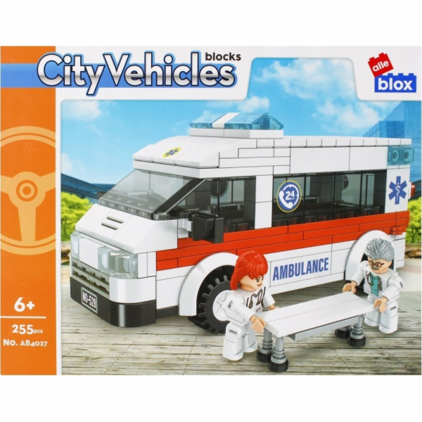 ALLEBLOX BLOCKS KONSTR ALLEBLOX CITY 255EL 34X27X6 AMBUL