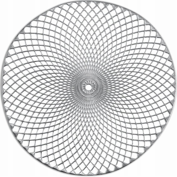 Zeller MANDALA Prostírání, O 38 cm, stříbrná