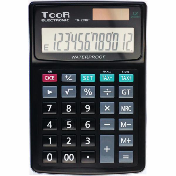 Toor Electronic 12místná vodotěsná kalkulačka TR-2296 (KA...