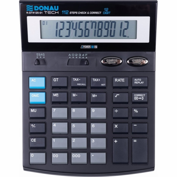 DONAU Stolní kalkulačka Calculator TECH, 12místný displej...