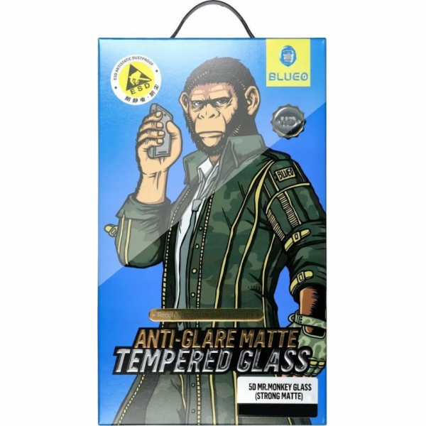 Blueo Tvrzené sklo 5D Mr. Monkey pro Apple iPhone 15 Pro ...