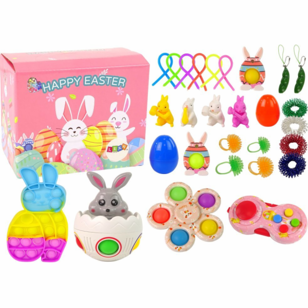 LeanToys Velikonoční antistresová sada hraček Fidget Toys...