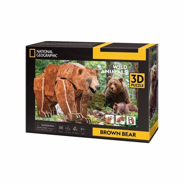 Cubic Fun ZÁBAVNÉ KUBICKÉ PUZZLE 3D NATIONAL GEOGRAPHIC O...