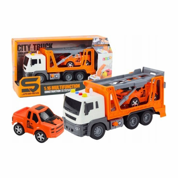LeanToys Multifunkční odtahovka se světly a zvuky 1:16 or...