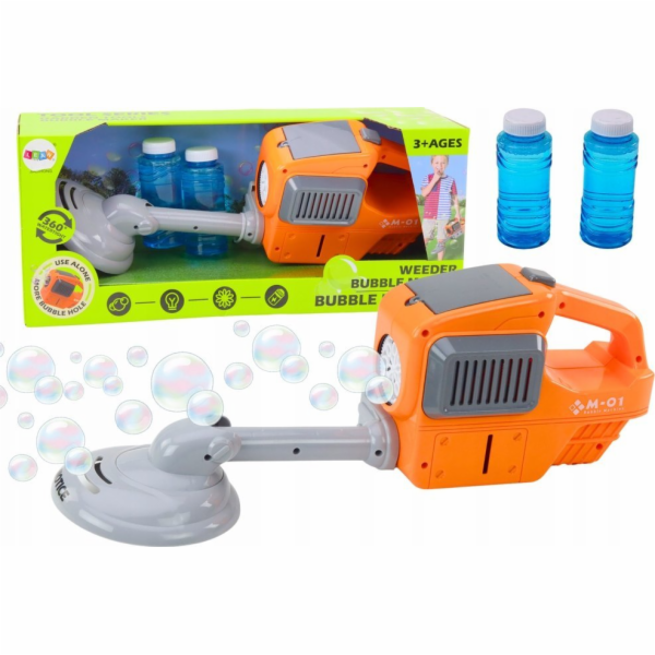 LeanToys Sekačka na trávu Bubble Machine, vyžínač, dvě ka...