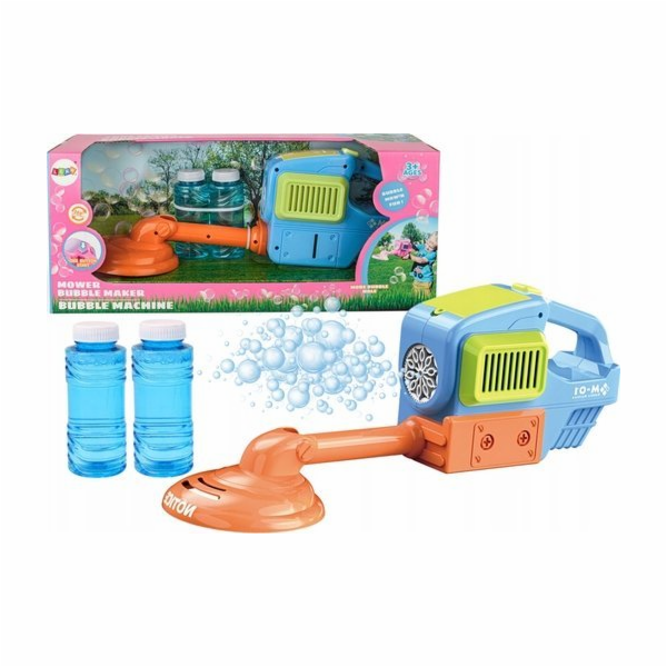 LeanToys Sekačka na trávu Bubble Machine, vyžínač, dvě ka...
