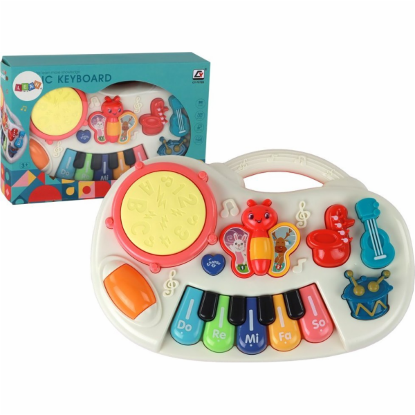 LeanToys Vzdělávací klavírní klávesy Nástroje Motýl Hudeb...