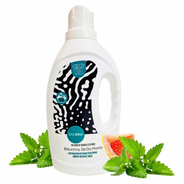 Klareko , Bieluchny prací gel, růžový grep a máta, 1000ml