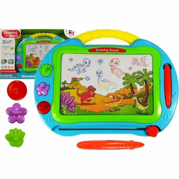 LeanToys Tyrkysový fix s razítky LEAN Toys