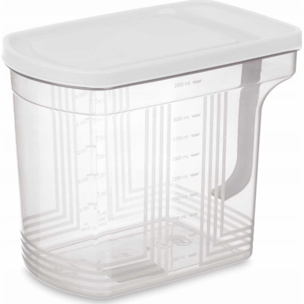 Kinvara Plastová nádoba s odměrkou a rukojetí, 2,5 l