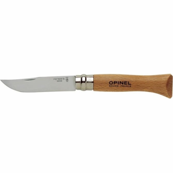 Opinel Rukojeť Peilis č. 6 z buku a čepel z nerezové oceli