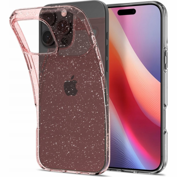 Spigen tekuté krystaly s třpytkami, růžový křemen - iPhon...