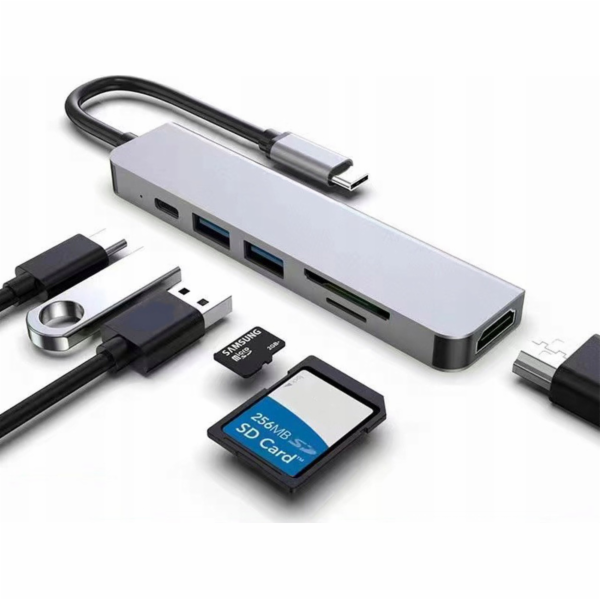 NoName USB HUB 6v1 USB HUB rozbočovač