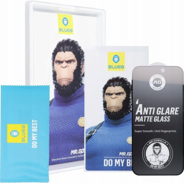 Blueo Tvrzené sklo 5D Mr. Monkey Glass pro Apple iPhone 1...