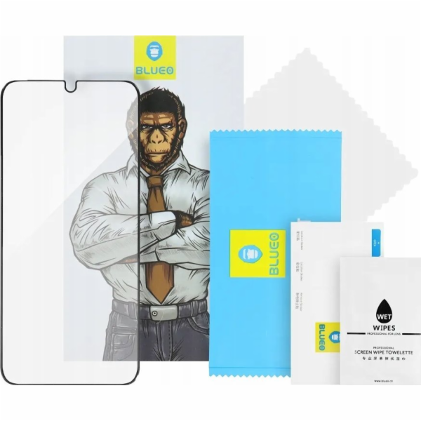 Blueo Tvrzené sklo 5D Mr. Monkey pro Apple iPhone 16 Pro ...