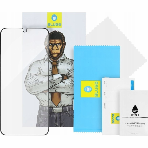 Blueo Tvrzené sklo 5D Mr. Monkey pro Apple iPhone 16 Pro ...