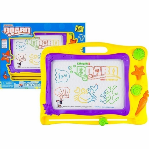 LeanToys Sea Marker Table + 3 razítka s barevným pozadím