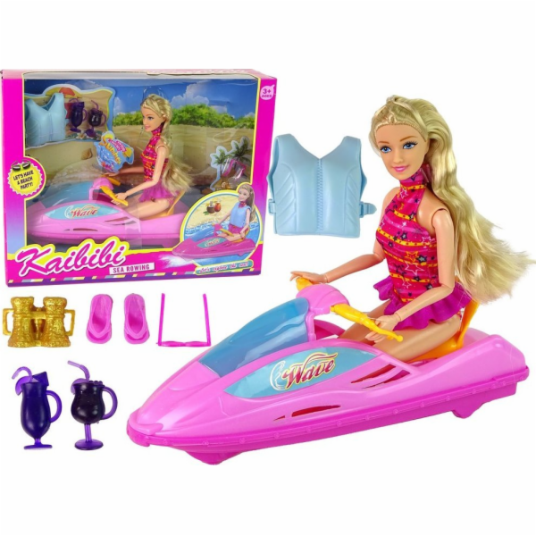 LeanToys Sada panenek s motorovým člunem LEAN Toys