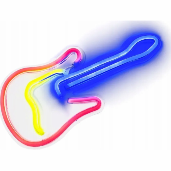 OEM neonová LED dioda na USB - model kytary
