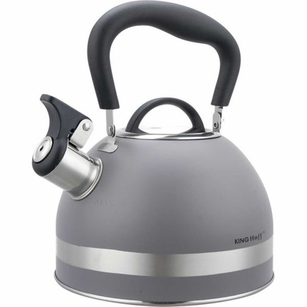 KingHoff Konvice 1,8 l s píšťalkou KINGHOFF KH-1851 šedá