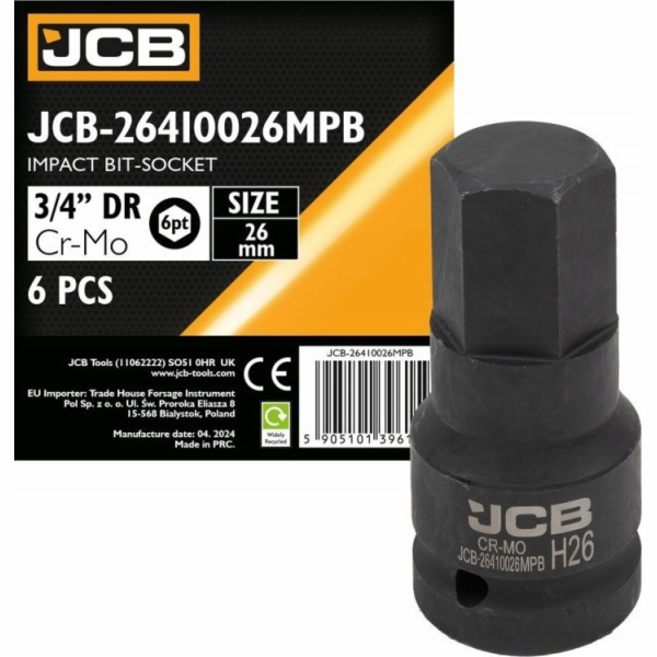 JCB Nástrčný klíč Impact Bit 3/4 26 mm (6hranný)