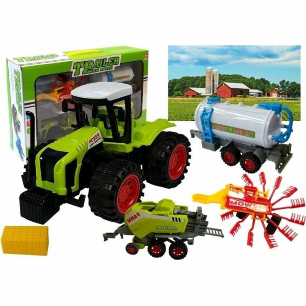 LeanToys Sada hraček a balíkovačů LEAN Toys Farm Cars