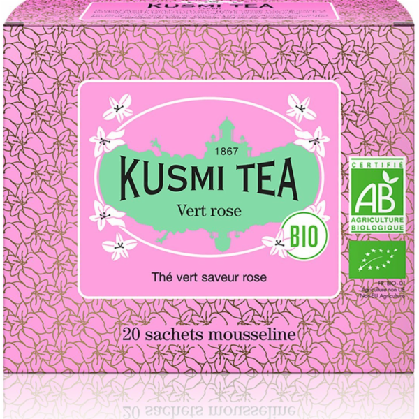 Brown House & Tea Kusmi Tea - Zelená růže Organický čaj -...