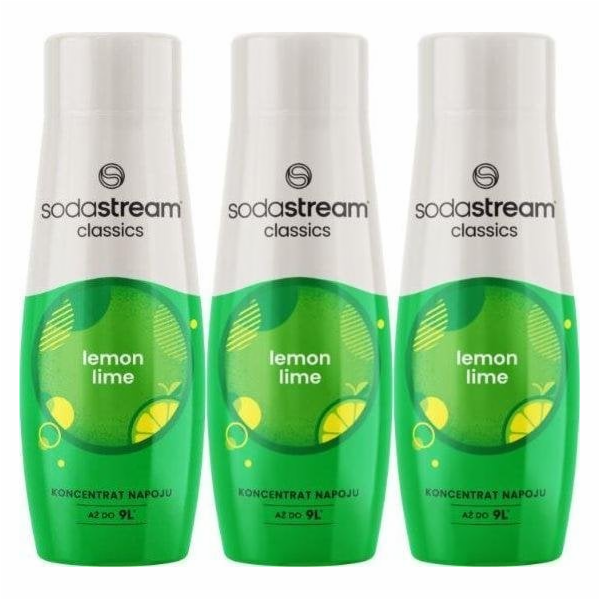 Sodastream 3 x Citronovo-limetkový sirup 440 ml
