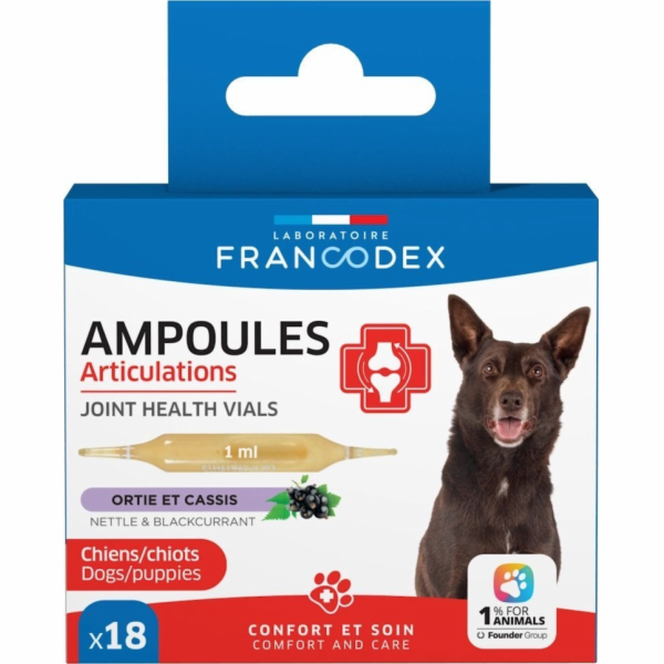 Francodex Ampule pro zdravé klouby pro psy a štěňata x18