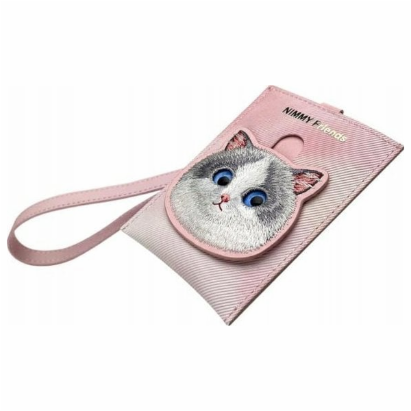 iLike Peněženka Nimmy Card Pink Big Eyed Pet 2.0 Cat