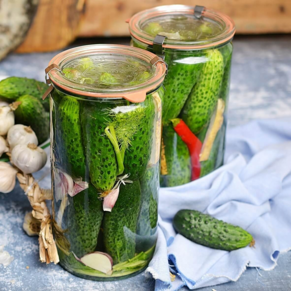 Weck Válcová nádoba 340 ml s víčkem - balení po 6 kusech