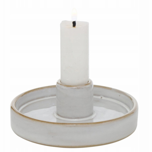 Boltze Kulatý porcelánový svícen MARIMA, 4 cm