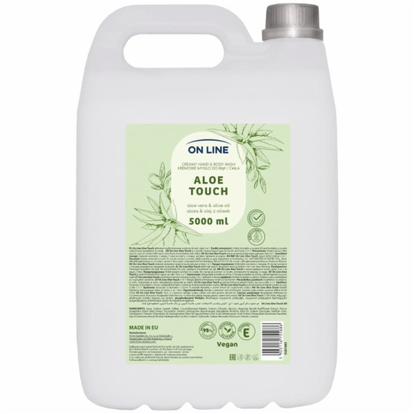 On Line ONLINE Krémové mýdlo na ruce a tělo s aloe vera a...