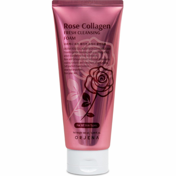 Orjena Růžová kolagenová čisticí pěna na obličej 180ml