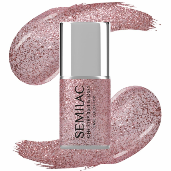 Semilac One Step Glossy 3v1 hybridní lak na nehty S250 Tř...