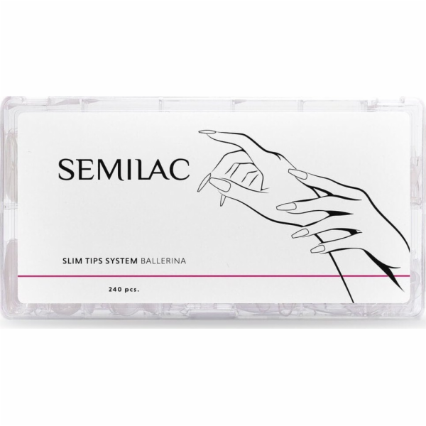 Semilac Slim Tips System Ballerina 240 ks.